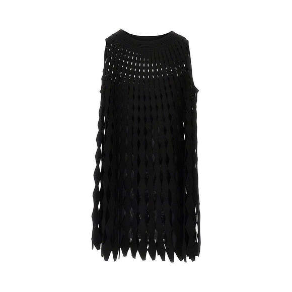 Emporio Armani Dresses & Skirts - Emporio Armani Openworked Knit Mini Dress